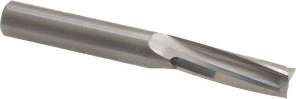 Onsrud - 3/8" Cutting Diam x 1-1/8" Length of Cut, 3 Flute, Upcut Spiral Router Bit - Uncoated, Right Hand Cut, Solid Carbide, 3" OAL x 3/8" Shank Diam, Three Edge, 10° Helix Angle - Exact Tooling