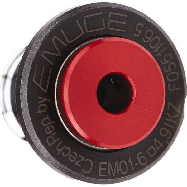 Emuge - 0.1575" Tap Shank Diam, 0.1181" Tap Square Size, #1 Tapping Adapter - 0.2756" Projection, 0.9055" Tap Depth, 1.1221" OAL, 3/4" Shank OD, Through Coolant, Series EM01 - Exact Tooling