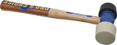 Vaughan Bushnell - 1-1/2 Lb Head Rubber Mallet - 14" OAL, Wood Handle - Exact Tooling