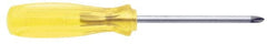Urrea - #2, 12" OAL, Standard Phillips Screwdriver - 8" Handle Length, Round Shank, Acetate Handle - Exact Tooling