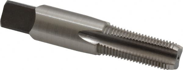 Kennametal - 1/8-27 NPSF Thread, 4 Flute Standard Pipe Tap - 2-1/8" OAL, 3/4" Thread Length, 7/16" Shank Diam, Bright Finish, High Speed Steel - Exact Tooling