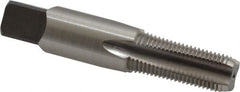 Kennametal - 1/8-27 NPSF Thread, 4 Flute Standard Pipe Tap - 2-1/8" OAL, 3/4" Thread Length, 7/16" Shank Diam, Bright Finish, High Speed Steel - Exact Tooling