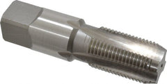 Kennametal - 3/8-18 NPSF Thread, 4 Flute Standard Pipe Tap - 2-9/16" OAL, 1-1/16" Thread Length, 0.7" Shank Diam, Bright Finish, High Speed Steel - Exact Tooling