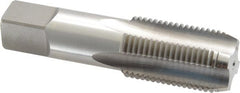Kennametal - 1/2-14 NPSF Thread, 4 Flute Standard Pipe Tap - 3-1/8" OAL, 1.656" Thread Length, 11/16" Shank Diam, Bright Finish, High Speed Steel - Exact Tooling