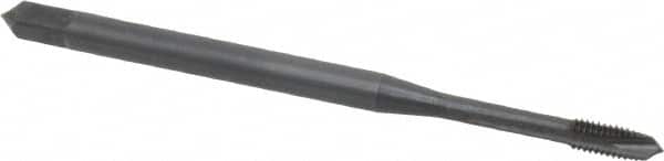 OSG - M3x0.50 Metric Coarse, 3 Flute, Oxide Finish, Vanadium High Speed Steel Spiral Point Tap - Plug Chamfer, Right Hand Thread, 56mm OAL, 5/8" Thread Length, 0.141" Shank Diam, 6H Class of Fit, Series 259 - Exact Tooling