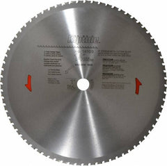 Porter-Cable - 14" Diam, 1" Arbor Hole Diam, 72 Tooth Wet & Dry Cut Saw Blade - Carbide-Tipped, Cutoff Action, Standard Round Arbor - Exact Tooling