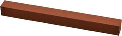 Norton - 6" Long x 5/8" Wide x 5/8" Thick, Aluminum Oxide Sharpening Stone - Square, Fine Grade - Exact Tooling