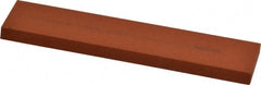 Norton - 5" Long x 1" Wide x 3/16" Thick, Aluminum Oxide Sharpening Stone - Rectangle, Fine Grade - Exact Tooling