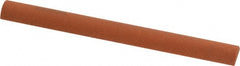 Norton - 4" Long x 3/8" Diam Aluminum Oxide Sharpening Stone - Half Round, Fine Grade - Exact Tooling