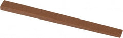 Norton - 4" Long x 5/16" Wide x 1/8" Thick, Aluminum Oxide Sharpening Stone - Taper, Medium Grade - Exact Tooling