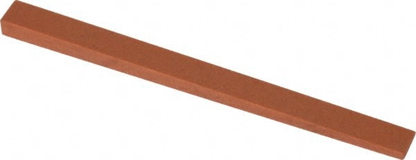 Norton - 4" Long x 5/16" Wide x 5/16" Thick, Aluminum Oxide Sharpening Stone - Taper, Fine Grade - Exact Tooling