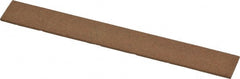 Norton - 4" Long x 1/2" Wide x 1/16" Thick, Aluminum Oxide Sharpening Stone - Taper, Medium Grade - Exact Tooling