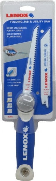 Lenox - 6" Bi-Metal Blade Folding Saw - Aluminum Handle - Exact Tooling