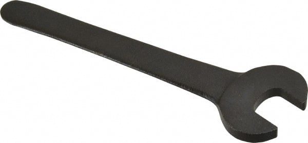 Martin Tools - 7/16" Standard Extra Thin Open End Wrench - 4" OAL, Single End, Black Finish, 15° Head Angle - Exact Tooling