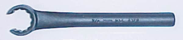 Martin Tools - 15/16", Chrome Finish, Open End Flare Nut Wrench - 12 Points, 7-13/16" OAL, Steel, Single End Head - Exact Tooling