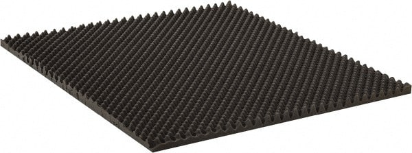 American Acoustical Products - 54" Long x 54" Wide x 2" Thick, Polyurethane Foam Sheet - ASTM Specification, Gray - Exact Tooling