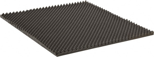 American Acoustical Products - 54" Long x 54" Wide x 3" Thick, Polyurethane Foam Sheet - ASTM Specification, Gray - Exact Tooling