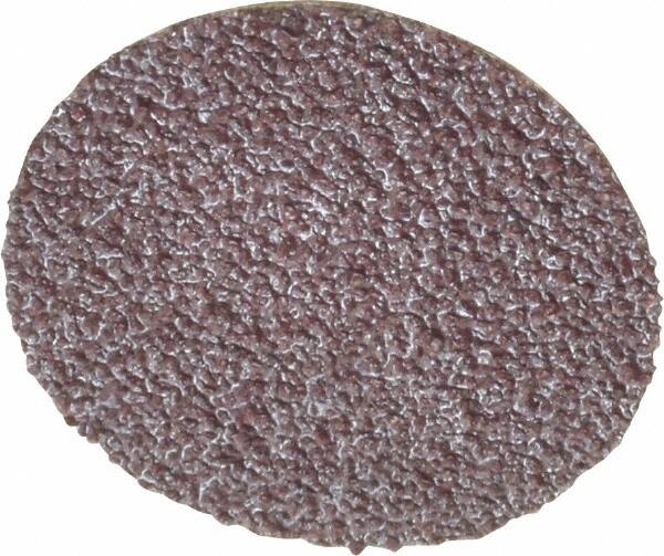 3M - 3/4" Diam, 80 Grit Aluminum Oxide Adhesive PSA Disc - Medium Grade, X Weighted Cloth Backing, For Bench Top Motors, Random Orbital Sanders - Exact Tooling