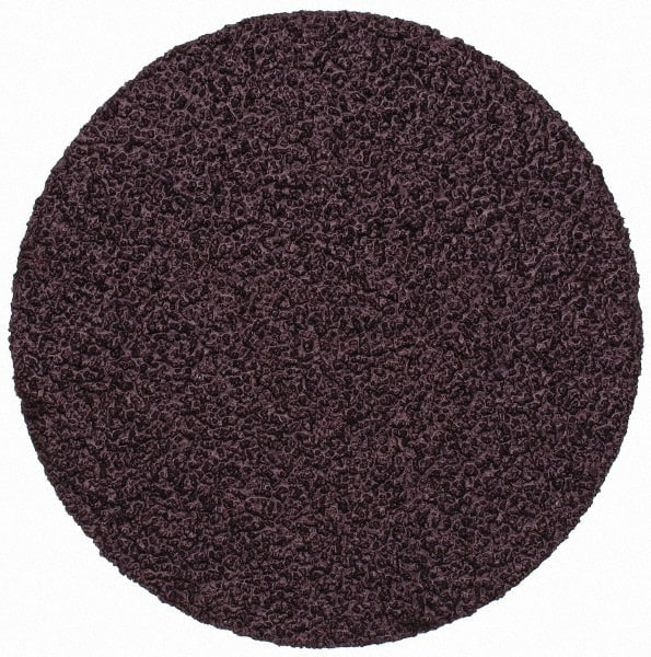 3M - 2" Diam, 50 Grit Aluminum Oxide Adhesive PSA Disc - Coarse Grade, X Weighted Cloth Backing, For Bench Top Motors, Disc Sanders, Random Orbital Sanders - Exact Tooling