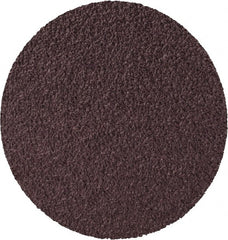 3M - 2" Diam, 60 Grit Aluminum Oxide Adhesive PSA Disc - Medium Grade, X Weighted Cloth Backing, For Bench Top Motors, Disc Sanders, Random Orbital Sanders - Exact Tooling