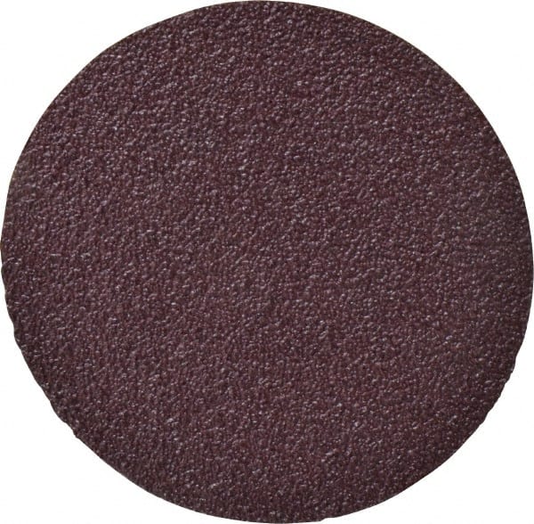 3M - 3" Diam, 50 Grit Aluminum Oxide Adhesive PSA Disc - Coarse Grade, X Weighted Cloth Backing, For Bench Top Motors, Disc Sanders, Random Orbital Sanders - Exact Tooling