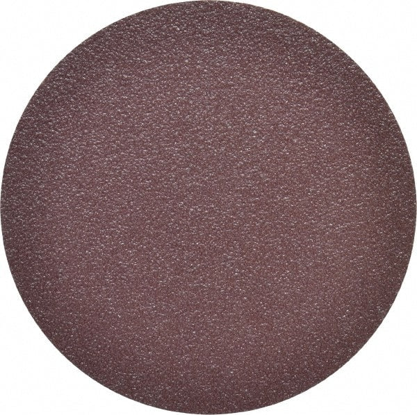 3M - 4" Diam, 60 Grit Aluminum Oxide Adhesive PSA Disc - Medium Grade, Maroon, X Weighted Backing, Flexible, Use with Random Orbital Sanders - Exact Tooling