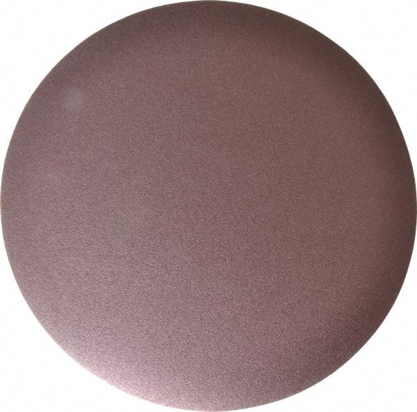 3M - 15" Diam, 50 Grit Aluminum Oxide Adhesive PSA Disc - Coarse Grade, Maroon, X Weighted Backing, Flexible, Use with Random Orbital Sanders - Exact Tooling