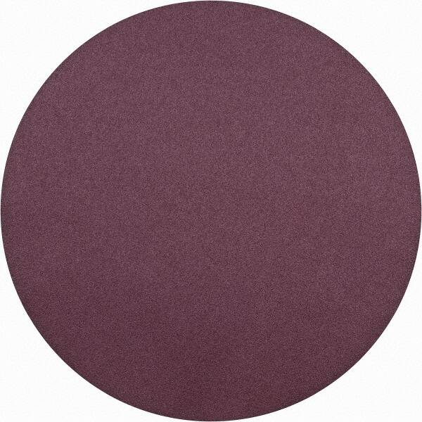 3M - 30" Diam, 60 Grit Aluminum Oxide Adhesive PSA Disc - Medium Grade, Maroon, X Weighted Backing, Flexible, Use with Random Orbital Sanders - Exact Tooling