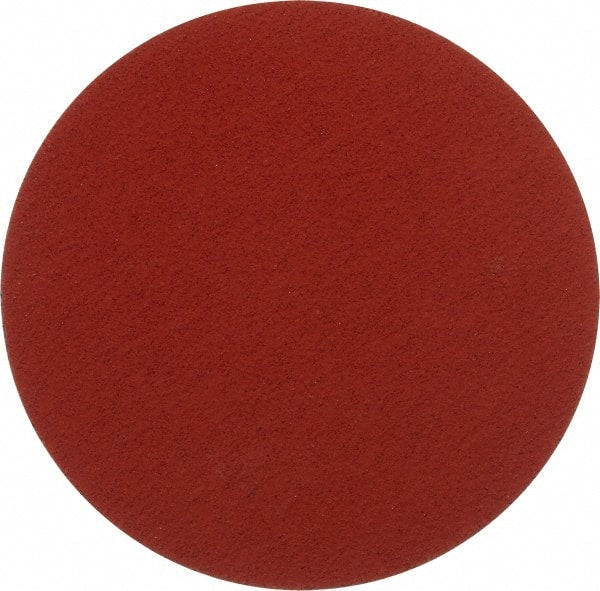 3M - 12" Diam, 36 Grit Ceramic Adhesive PSA Disc - Very Coarse Grade, Orange, YF Weighted Backing, Flexible, Use with Bench Top Motors - Exact Tooling