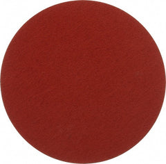 3M - 12" Diam, 36 Grit Ceramic Adhesive PSA Disc - Very Coarse Grade, Orange, YF Weighted Backing, Flexible, Use with Bench Top Motors - Exact Tooling