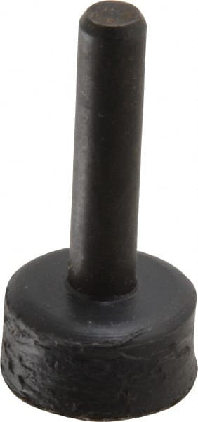 3M - 3/4" Diam Adhesive/PSA Disc Backing Pad - 1/4" Shank Diam, Medium Density, 20,000 RPM - Exact Tooling