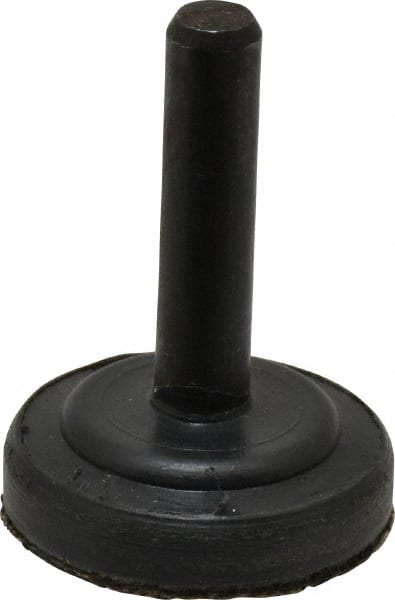 3M - 1" Diam Adhesive/PSA Disc Backing Pad - 1/4" Shank Diam, Medium Density, 20,000 RPM - Exact Tooling