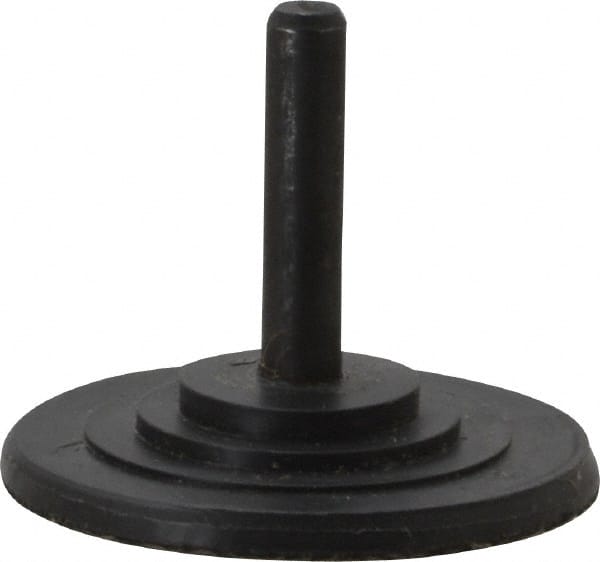 3M - 2" Diam Adhesive/PSA Disc Backing Pad - 1/4" Shank Diam, Medium Density, 15,000 RPM - Exact Tooling