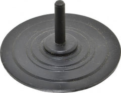 3M - 3" Diam Adhesive/PSA Disc Backing Pad - 1/4" Shank Diam, Medium Density, 10,000 RPM - Exact Tooling