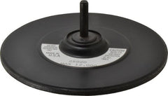 3M - 5" Diam Adhesive/PSA Disc Backing Pad - 1/4" Shank Diam, Medium Density, 6,000 RPM - Exact Tooling