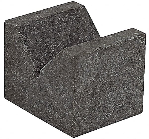 SPI - 90° Angle, Black Granite V-Block - 3" Long x 3" Wide x 3" High, Sold as Matched Pair - Exact Tooling