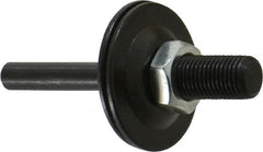 Value Collection - 3/8" Hole, Nut Lock Wheel Mandrel - 2-1/2" OAL, 3/8" Max Wheel Width, 1/4" Shank Diam - Exact Tooling