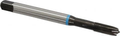 Emuge - 1/4-28 UNF, 3 Flutes, Plug Chamfer, Nitride Finish, Cobalt Spiral Point STI Tap - 0.318" Shank Diam, 3B Class of Fit, Series Rekord B-VA - Exact Tooling