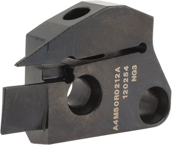 Kennametal - 2mm Groove Width, 12mm Max Depth of Cut, Right Hand Cut, A4M-A Indexable Grooving Blade - 2 Seat Size, Series A4 - Exact Tooling
