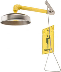 Bradley - Plumbed Drench Showers Mount: Horizontal Shower Head Material: Plastic - Exact Tooling
