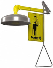 Bradley - Plumbed Drench Showers Mount: Horizontal Shower Head Material: Plastic with Stainless Steel - Exact Tooling