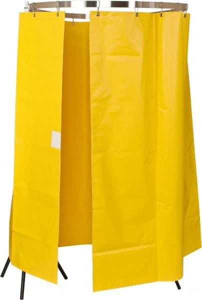 Bradley - 145" Wide x 70" High, Vinyl Plumbed Wash Station Shower Curtain - Includes Curtain Rail & Mounting Bracket - Exact Tooling