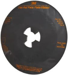 3M - 9" Max Diam, Abrasive Disc Face Plate - 6,500 RPM - Exact Tooling