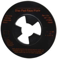 3M - 5" Max Diam, Abrasive Disc Face Plate - 5/8-11, 9,500 RPM - Exact Tooling