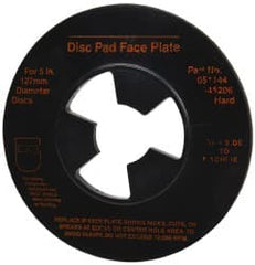 3M - 5" Max Diam, Abrasive Disc Face Plate - 5/8-11, 9,500 RPM - Exact Tooling