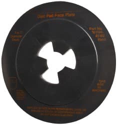 3M - 7" Max Diam, Abrasive Disc Face Plate - 5/8-11, 7,000 RPM - Exact Tooling