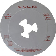 3M - 7" Max Diam, Abrasive Disc Face Plate - 5/8-11, 7,000 RPM - Exact Tooling