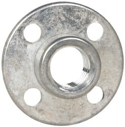 3M - 1/2" Max Diam, Abrasive Disc Retainer Nut - 5/8-11 Female, 1/2" Long - Exact Tooling