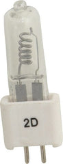 Value Collection - 360 Watt, 82 Volt, Halogen Miniature & Specialty T5 Lamp - 2 Pin Base, 50 to 749 Equivalent Range, Neutral (3,000 to 3,699), 3" OAL - Exact Tooling