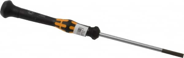 Wera - Electronic/Electrostatic Slotted Screwdriver - Round Shank, Ergonomic Handle - Exact Tooling